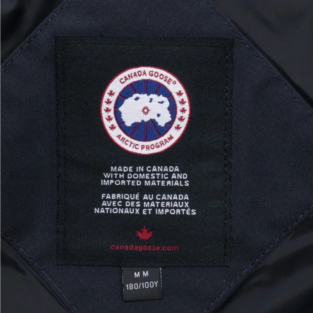 Canada Goose Men's Dark Jacket with Fur Trim - Picture 4 of 8